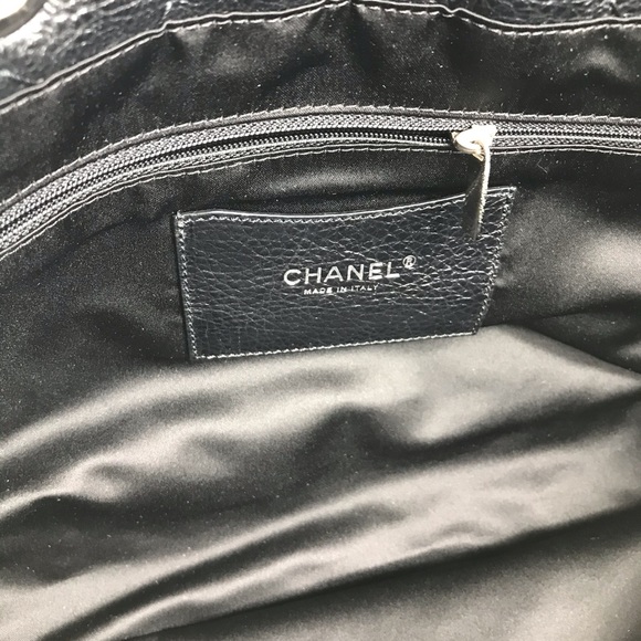 GORGEOUS 💎ZIPPER QUILTED CHANEL 💎TOTE LEATHER - Picture 13 of 13